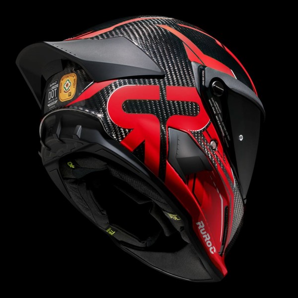 RUROC ATLAS 4.0 TRACK INFERNO RED HELMET