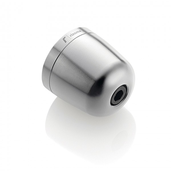 Rizoma Silver Anodized Single Bar-End Plug For Oem Handlebar Triumph Street Triple Rs (2020 - 21) Part# MA304A