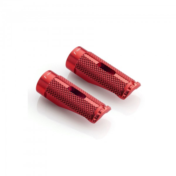 Rizoma Vulcan Red Anodized Pro Pegs ∅ 18 Mm Triumph Trident 660 (2021) (2021) Pair Part# PE614R