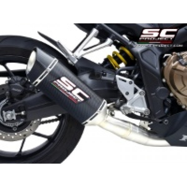 SC-PROJECT SC1-S CARBON FULL EXHAUST SYSTEM FOR HONDA CBR650R 2021-2023 PART # H45B-C124C