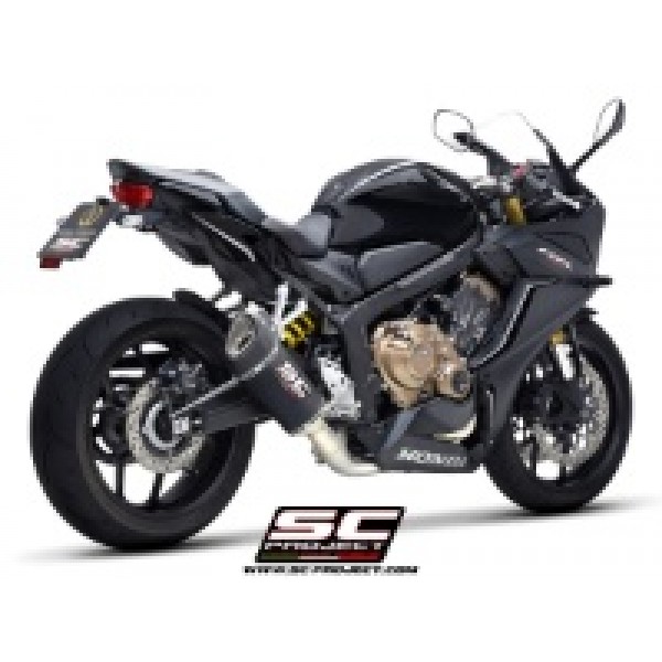 SC-PROJECT SC1-R CARBON FULL EXHAUST SYSTEM FOR HONDA CBR650R 2021-2023 PART # H45B-C90C