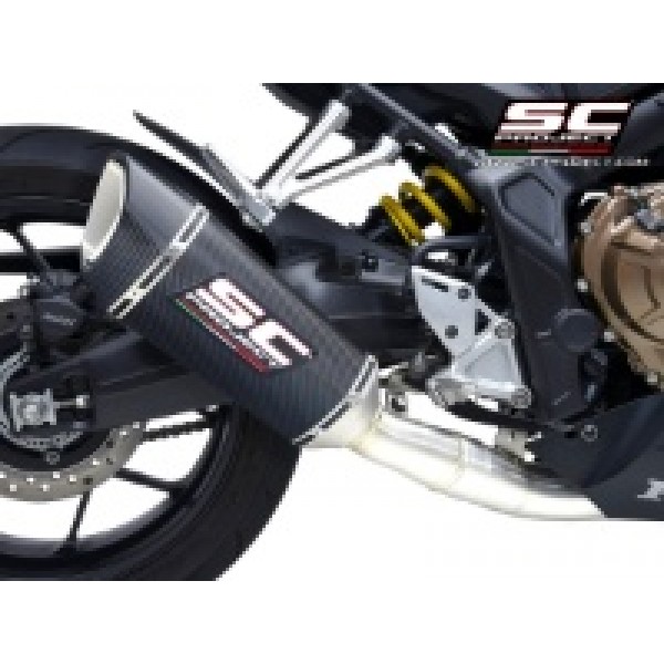 SC-PROJECT SC1-R CARBON FULL EXHAUST SYSTEM FOR HONDA CBR650R 2021-2023 PART # H45B-C90C