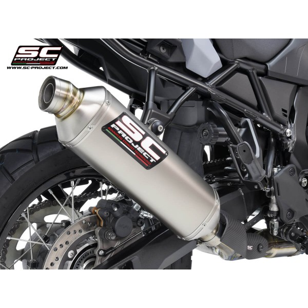 SC PROJECT RALLY RAID TITANIUM EXHAUST FOR SUZUKI V-STROM 800DE 2023-2025 PART # S22A-101T