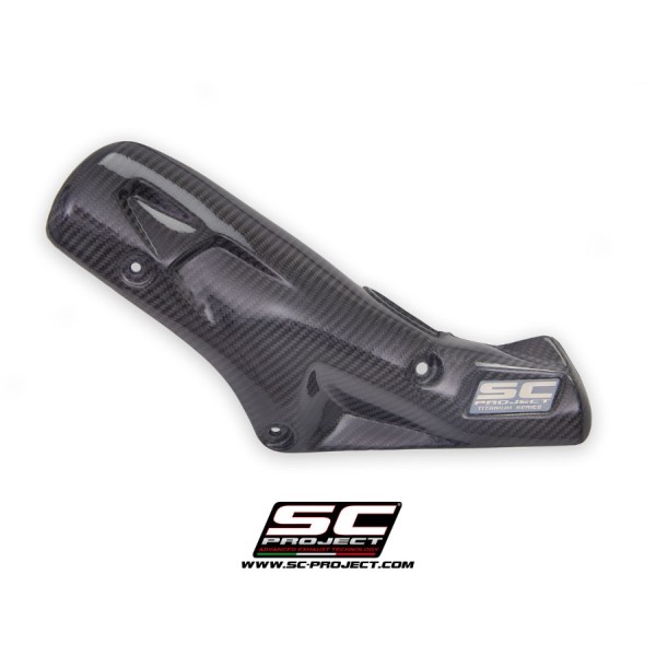 SC-PROJECT CARBON FIBRE HEAT SHIELD PROTECTION FOR BMW S 1000 RR 2020–2022 EURO 5 PART # B33B-CP