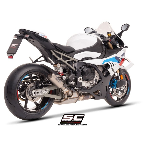 SC-PROJECT CR-T TITANIUM EXHAUST WITH STONEGUARD GRID FOR BMW S 1000 RR 2025 PART # B33G-38TR