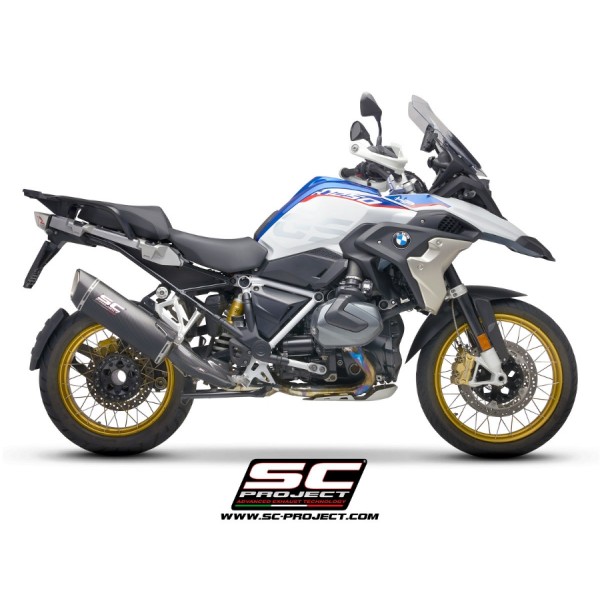 SC-PROJECT SC1-R GT CARBON FIBRE EXHAUST FOR BMW R 1250 GS ADVENTURE 2019–2020 EURO 4 PART # B30A-105C