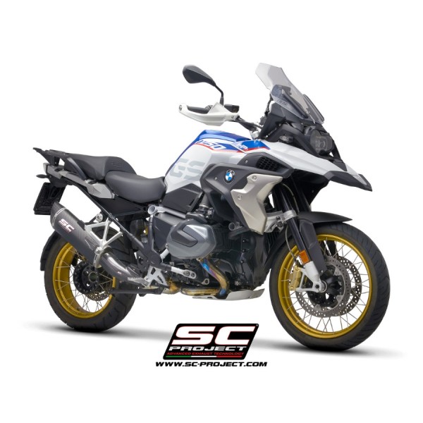 SC-PROJECT SC1-R GT CARBON FIBRE EXHAUST FOR BMW R 1250 GS ADVENTURE 2019–2020 EURO 4 PART # B30A-105C