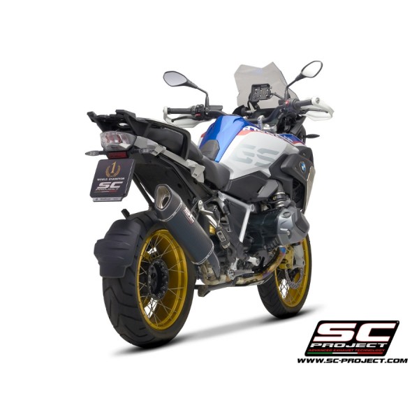 SC-PROJECT SC1-R GT CARBON FIBRE EXHAUST FOR BMW R 1250 GS ADVENTURE 2019–2020 EURO 4 PART # B30A-105C