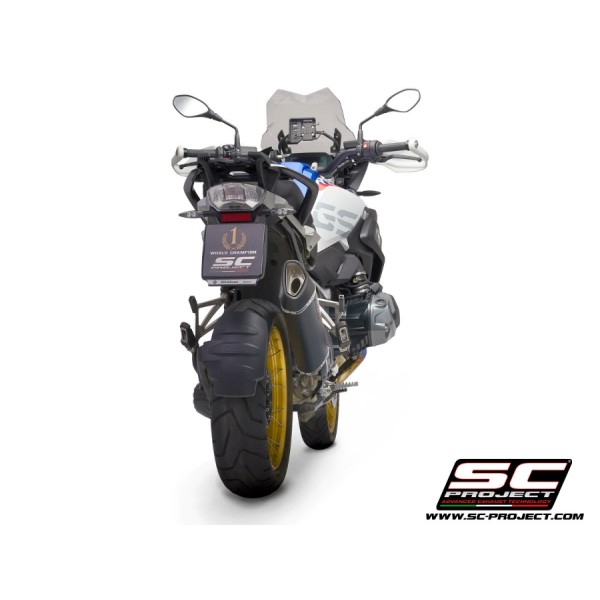 SC-PROJECT SC1-R GT CARBON FIBRE EXHAUST FOR BMW R 1250 GS ADVENTURE 2019–2020 EURO 4 PART # B30A-105C