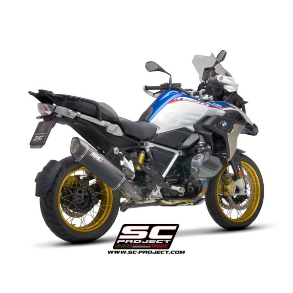 SC-PROJECT SC1-R GT CARBON FIBRE EXHAUST FOR BMW R 1250 GS ADVENTURE 2019–2020 EURO 4 PART # B30A-105C