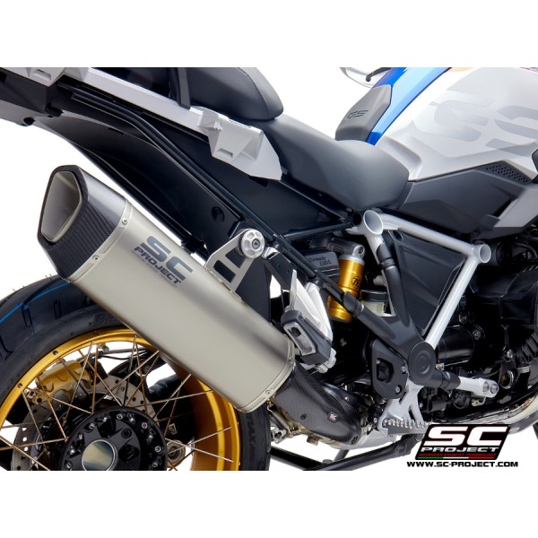 SC-PROJECT SC1-R GT TITANIUM EXHAUST FOR BMW R 1250 GS ADVENTURE 2019–2020 EURO 4 PART # B30A-105T SC-PROJECT SC1-R GT TITANIUM EXHAUST FOR BMW R 1250 GS ADVENTURE 2019–2020 EURO 4 PART # B30A-105T