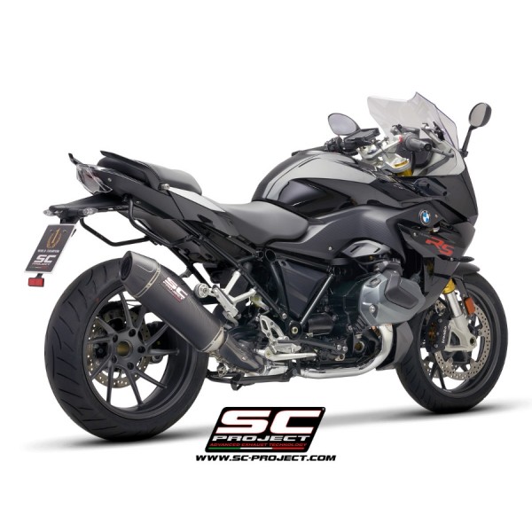 SC-PROJECT X-PLORER II CARBON FIBRE EXHAUST FOR BMW R 1250 R / RS 2019–2020 EURO 4 PART # B35A-122C