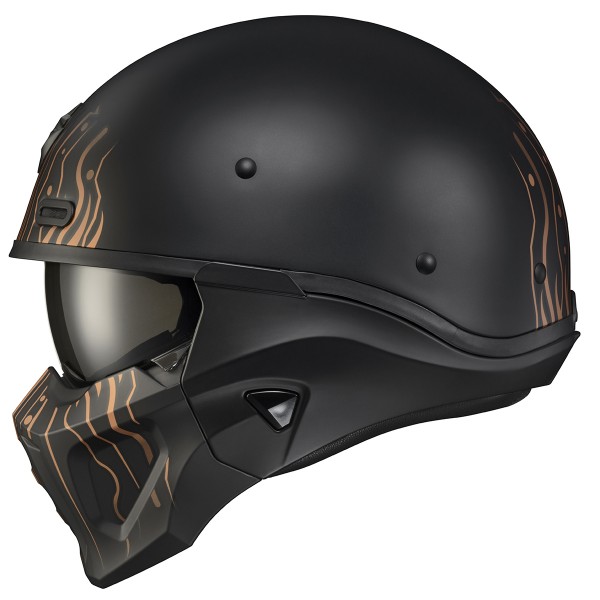 SCORPION USA COVERT X TRIBE MATTE BLACK COPPER HELMET