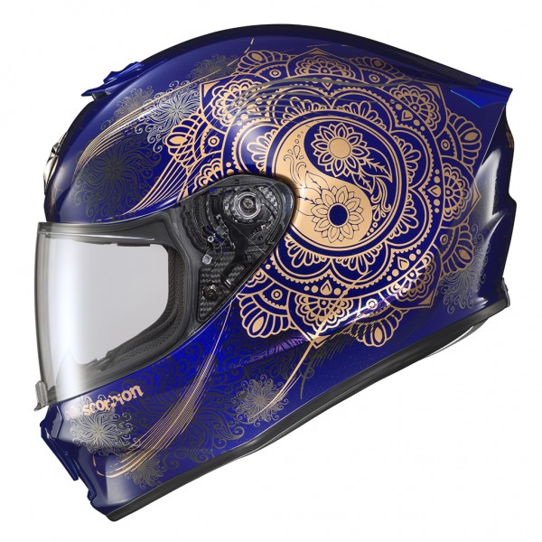 SCORPION USA EXO-R420 NAMASKAR BLUE HELMET