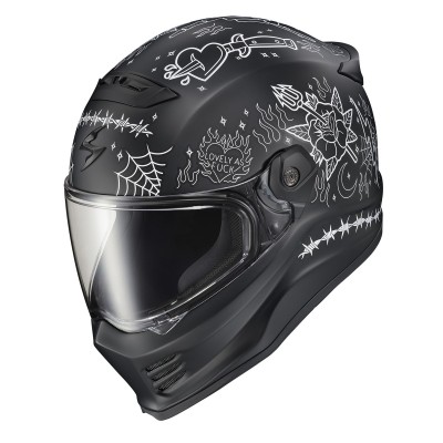 SCORPION USA COVERT FX THE LITAS 2 BLACK HELMET