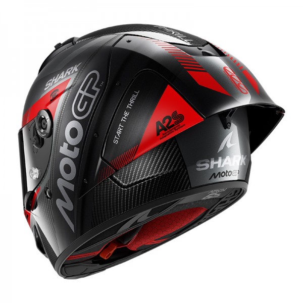 SHARK AERON GP FIM2 MOTOGP ANTHRACITE RED HELMET
