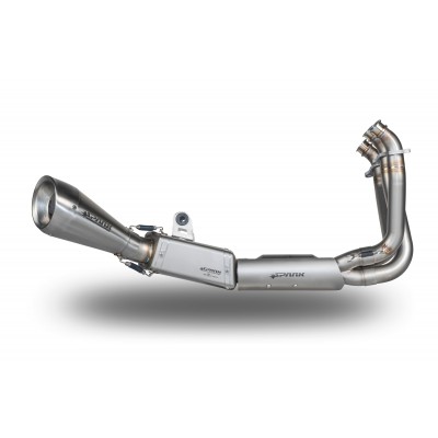 SPARK EXHAUST STAINLESS STEEL FULL SYSTEM FOR TRIUMPH TRIDENT 660 2021-2024 PART # GTR8819