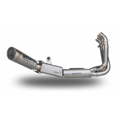 SPARK EXHAUST TITANIUM FULL SYSTEM FOR TRIUMPH TRIDENT 660 2021-2024 PART # GTR8820