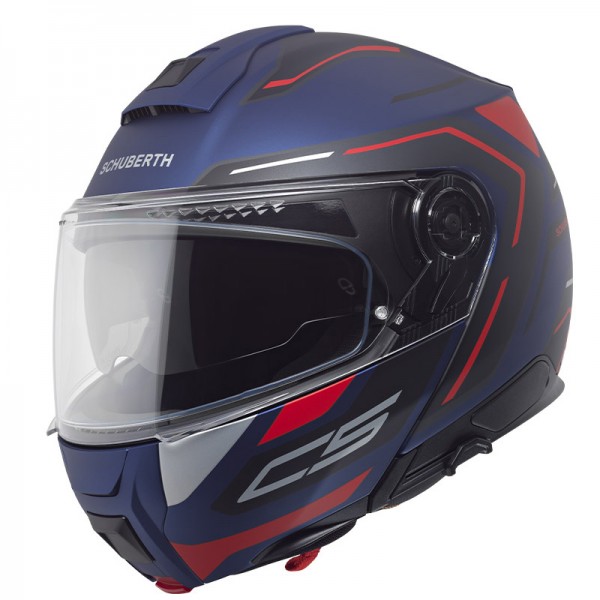 SCHUBERTH C5 OMEGA MODULAR BLUE HELMET