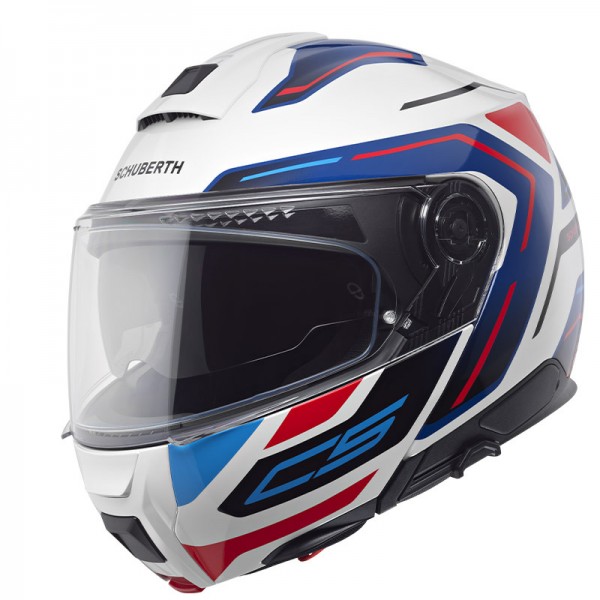 SCHUBERTH C5 OMEGA MODULAR WHITE HELMET