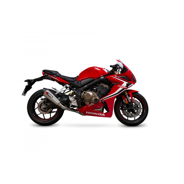 SCORPION SERKET TAPER BRUSHED STAINLESS FULL SYSTEM FOR HONDA CBR 650 R 2021-2023 PART # RHA197SYSSEO