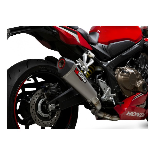 SCORPION SERKET TAPER TITANIUM  FULL SYSTEM FOR HONDA CBR 650 R 2021 - 2023  PART # RHA197SYSTEO