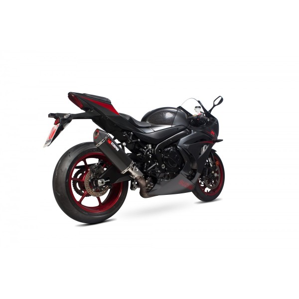 SCORPION SERKET PARALLEL SLIP-ON CARBON FIBRE FOR SUZUKI GSX-R 1000 2017-2018 PART # RSI123BCER