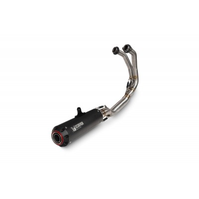 SCORPION RED POWER FULL SYSTEM BRUSHED STAINLESS EXHAUST FOR KAWASAKI Z 650 2020-2025 PART # PKA144SYSBCER