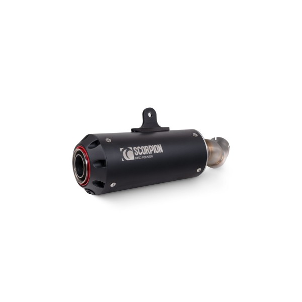 SCORPION RED POWER SLIP-ON  BLACK CERAMIC FOR KAWASAKI NINJA ZX-4R 2023-2024 PART #  PKA146BCER