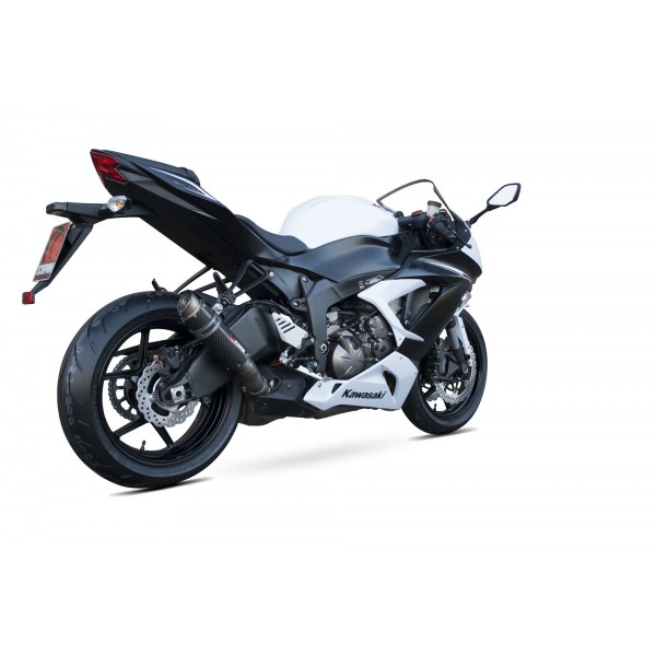 SCORPION RP1-GP SLIP-ON CARBON FIBRE FOR KAWASAKI NINJA ZX-6R 2013-2018 PART # KA1003CEM