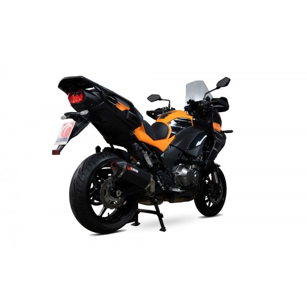 SCORPION SERKET PARALLEL SLIP-ON BLACK CERAMIC FOR KAWASAKI VERSYS 1000 2019-2020 PART # RKA132BCER