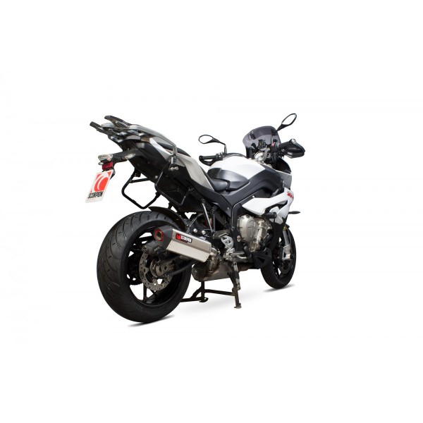 SCORPION SERKET PARALLEL SLIP-ON BRUSHED STAINLESS FOR BMW S1000 XR 2015-2019 PART # RBM75SEO
