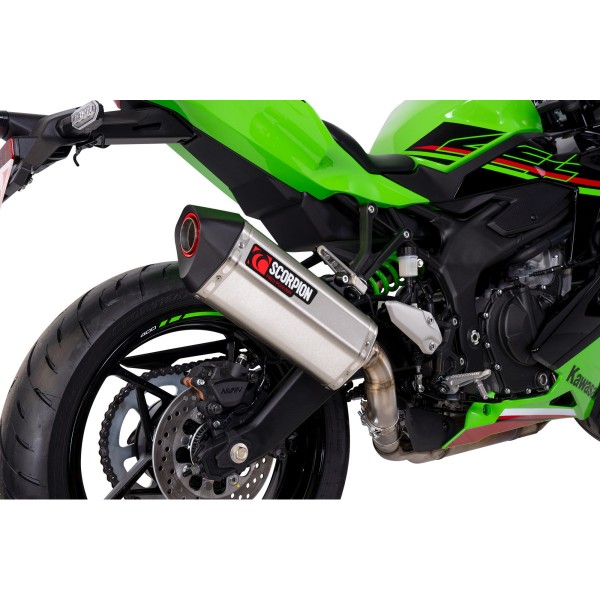SCORPION SERKET PARALLEL SLIP-ON STAINLESS STEEL  FOR  KAWASAKI NINJA ZX-4R 2023-2024 PART #  RKA146SEO