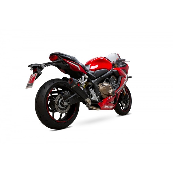 SCORPION SERKET TAPER FULL SYSTEM CARBON FIBRE FOR HONDA CBR 650 R 2019-2020 PART # RHA190SYSCEO