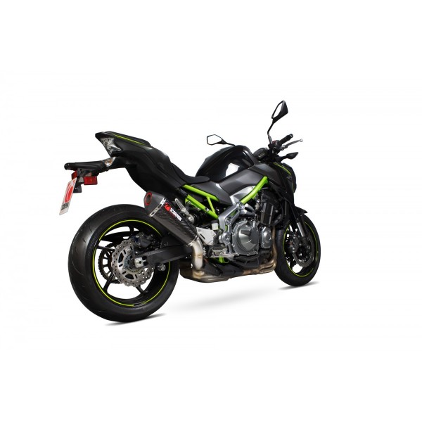 SCORPION SERKET TAPER SLIP-ON CARBON FIBRE FOR KAWASAKI Z 900 (A2) 2017-2019 PART # RKA114CEO