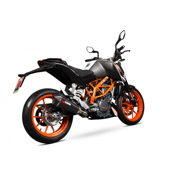 SCORPION SERKET TAPER 3-4 SYSTEM CARBON FIBRE FOR KTM 390 DUKE 2013-2016 PART # RKT81CEO