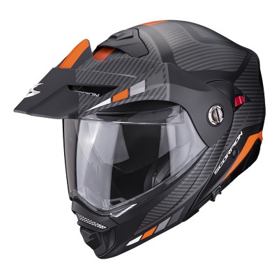 SCORPION ADX-2 CAMINO MODULAR BLACK ORANGE HELMET