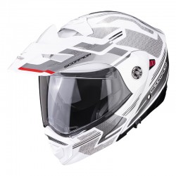 Scorpion Adx-2 Carrera Modular White Silver Helmet