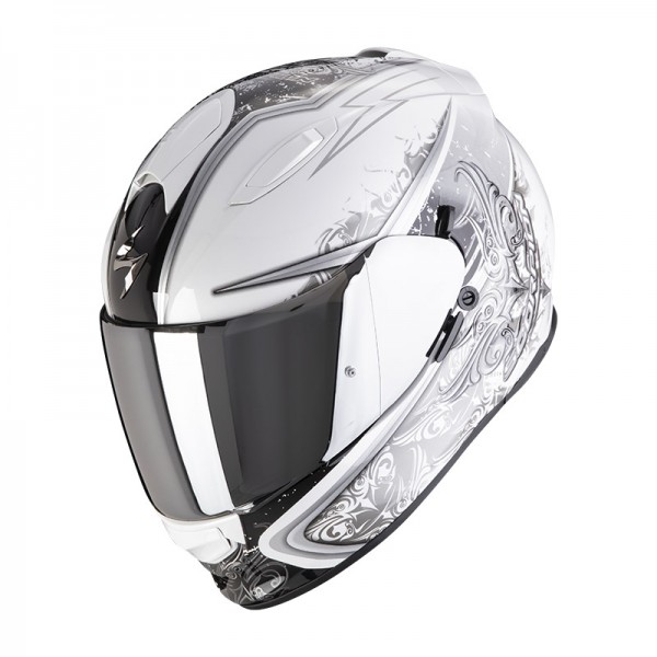 SCORPION EXO 491 RUN WHITE BLACK HELMET