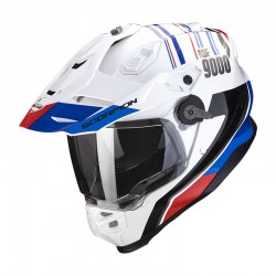 Scorpion ADF-9000 Air Desert White Blue Red Helmet