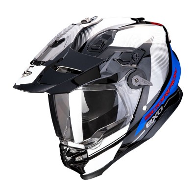 SCORPION ADF-9000 AIR TRIAL BLACK BLUE WHITE HELMET