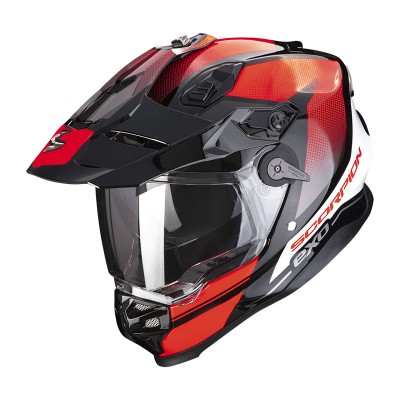 SCORPION ADF-9000 AIR TRIAL BLACK RED HELMET