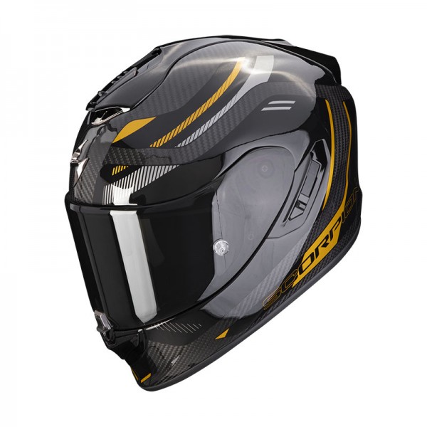 SCORPION EXO 1400 EVO CARBON AIR KYDRA BLACK GOLD HELMET