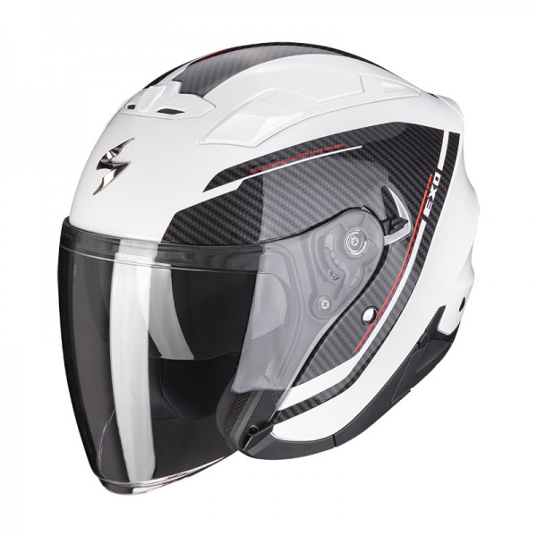 SCORPION EXO 230 FENIX WHITE BLACK HELMET