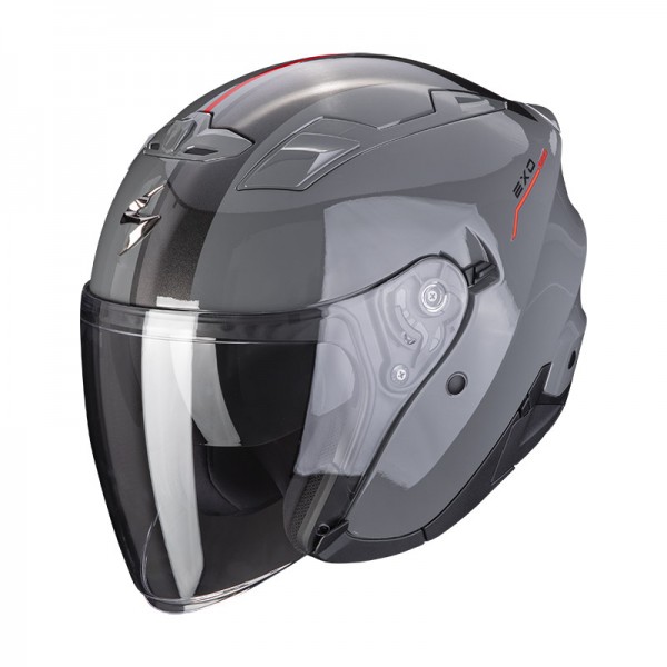 SCORPION EXO 230 SR GREY RED HELMET