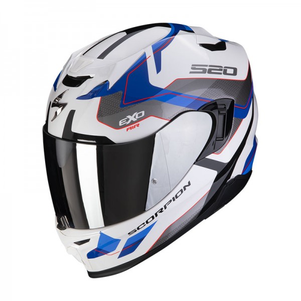SCORPION EXO 520 EVO AIR ELAN WHITE BLUE HELMET