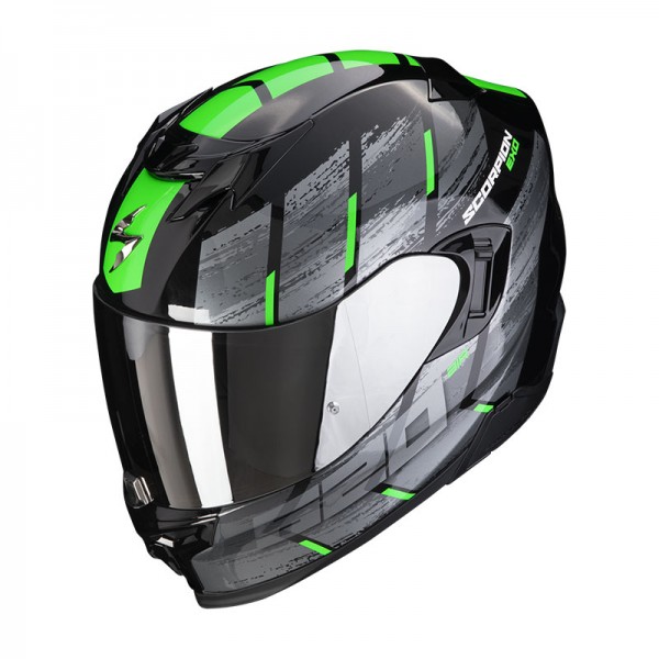 SCORPION EXO 520 EVO AIR MAHA BLACK GREEN HELMET