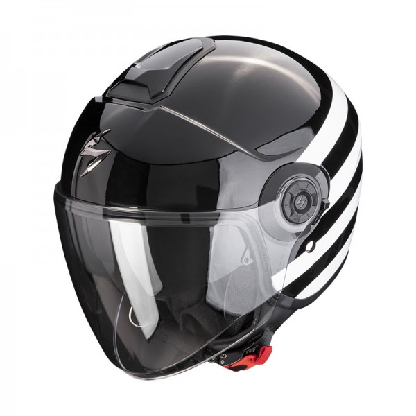 SCORPION EXO CITY 2 BEE BLACK WHITE HELMET
