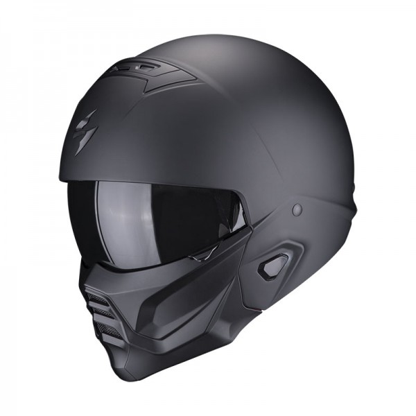 SCORPION EXO COMBAT 2 SOLID BLACK MATT HELMET