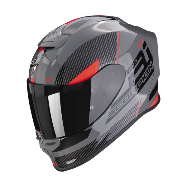 SCORPION EXO-R1 EVO AIR FINAL GREY BLACK RED HELMET